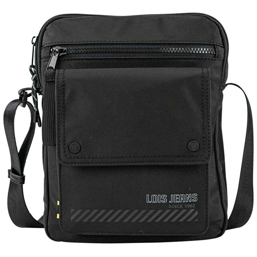 Lois Shoulder Bag 329626-01 For Men And Women In Color Black - الأسود - مشاهدة 1