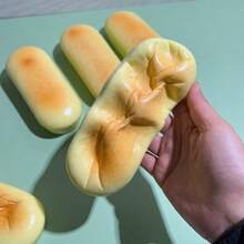 软糯芝士味面包棒玩具，逼真食物模型，学生礼物 - 彩色 - 查看 4