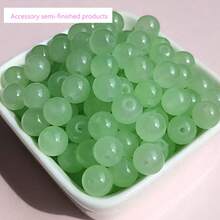 50pcs/10mm 30pcs/12mm Round Glass Beads, Multicolored Crystal Gemstone Beads, Round DIY Craft Beads, For Jewelry Making DIY Crafts, Handmade Necklaces, Bracelets, Phone Straps, Wedding Decorations, Adult Girls' Friendship Bracelets - Multicolor - View 14
