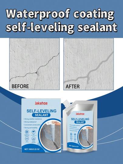 Waterproof Self-Leveling Sealant, Auxiliary Waterproof Base Material Protection For Indoor And Outdoor Use
