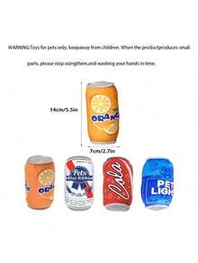 PETSIN 狗狗玩具罐装饮料啤酒瓶葡萄酒瓶咀嚼发声软啤酒瓶宠物毛绒玩具，狗狗玩具，狗狗咬合互动玩具，狗狗投掷玩具，发出声音的狗狗咬合玩具 - 彩色 - 查看 2