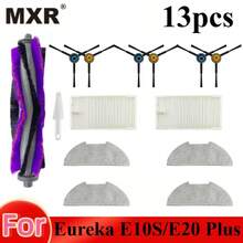 Eureka E10S E20 Plus Replacement Parts Kit - Washable Mop Pads HEPA Filters Main Side Brushes For Robot Vacuum - A - View 2