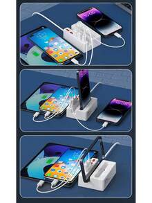 五合一适配器、Type-C 集线器、扩展坞、连接线、放大器支架、多功能充电器、快速充电支架 - 查看 3