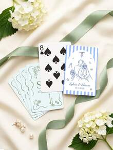 Custom Wedding Guest Book Playing Cards,Customize Text,Custom Wedding Guest Book Playing Cards,Wedding Guest Book Alternative,Blank Playing Cards,Bridal Shower,Unique Keepsake,Unique Keepsake Alternative - Multicolor - View 3