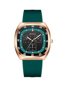 BIDEN 1件装 时尚方形女士手表 休闲硅胶表带石英表 女孩手表 优雅精致 - 常規款 - 查看 14