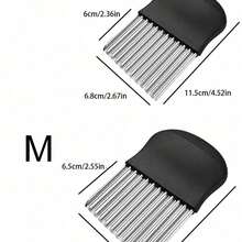 Wavy French Fries, Salad Wavy Cutter, Multifunctional Wave Onion Potato Slicer 1pc - Nhiều màu - Xem 5