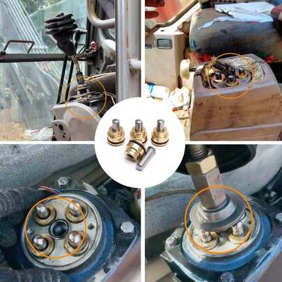 Excavator Car Cab Pilot Pusher Valve - Various Size, Joystick Pusher, Foot Pedal Pusher,Work With Commins Mitsubishi Yanmar Kubota Engine,Compatiable With Komatsu Hitachi Sany XCMG Equipment