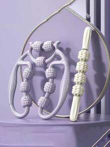 1 Pc 9-Wheel Ring Leg Massager, Multifunctional Rolling Clip Leg & Body Massager With Flexible Roller Design, Handheld Manual Massage Tool For Soothing Muscles, Relaxing Meridians, Relieving Tightness And Fatigue - Multicolor - View 10