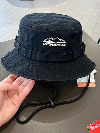 1pc Unisex Outdoor Hiking Cap, Women's Sun Protection Japanese Style Niche Quick-Dry Western Cowboy Hat, Large Circumference Hiking Sun Hat Suitable For Outdoor Hiking Travel