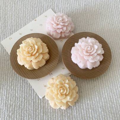 1个康乃馨香薰蜡烛硅胶模具 DIY康乃馨香薰石膏香氛石家居装饰硅胶模具