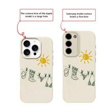 1 ốp lưng điện thoại bằng chất liệu TPU, họa tiết bikini mùa hè, tương thích với iPhone 17 Pro Max/17/16 Pro Max/15/13/12/11, S20 FE/A15/S24/A55, Note 11/Note 12/Note 13 Pro, bảo vệ toàn diện chống rơi vỡ, phiên bản quốc tế, không phải phiên bản nội địa. - trắng - Xem 7