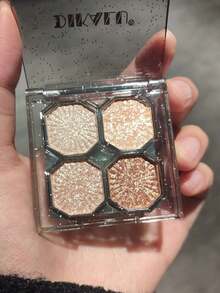 DIKALU Four-Color Eyeshadow Palette, 1 Piece, Long-Lasting Color, Women's Eye Makeup Product - Diamond Crystal Chandelier - View 1