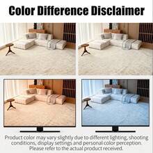 1件装复活节兔子和彩蛋图案防滑易清洁耐用涤纶纤维地毯，轻便机织，适用于浴室、客厅、卧室、厨房、办公室 - A - 查看 10