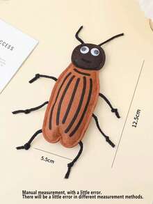 Đồ chơi cho mèo, Đồ chơi tương tác cho mèo, Đồ chơi nhai bằng nỉ hình gián giống côn trùng, Đồ chơi bọ rùa dễ thương giúp giảm buồn chán, Phụ kiện chụp ảnh, Bạn đồng hành cào và cắn cho mèo - Nhiều màu - Xem 8