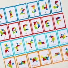 ¡Desafío de rompecabezas Tangram! Desbloquea formas infinitas para inspirar la creatividad de los niños. Usa 7 piezas de rompecabezas para crear animales, edificios y números: ¡Diversión y educación! El juego manual y las tarjetas de problemas fomentan el aprendizaje y el desarrollo cerebral, ¡diversión sin fin! Estilos y colores de embalaje aleatorios. - Multicolor - Ver 4