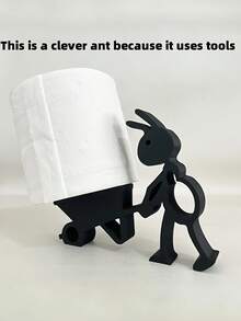 3D Cute Ant Shaped Tissue Box Holder, Decorative Plastic Freestanding Tissue Paper Dispenser, Interesting Ant Decor, Multifunctional Tissue Paper Storage Craft, Suitable For Bathroom, Bedside, Office, Kitchen And Living Room, Great Gift For Family And Friends, Adds Fun To Home Decor, Applicable To Desktops, Vanities Or Any Countertop - Multicolor - View 8