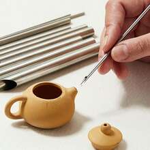 6/12件套陶瓷打孔器，不锈钢打孔器，陶瓷雕塑造型工具，陶艺打孔雕刻工具 - 套裝 - 查看 5