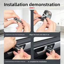 4pcs Universal Car Door Shock Absorbing Pads | Silicone Car Door Lock Protector Mats, Anti-Collision Noise Reduction, Fit For All Vehicle Models - One Size - View 9