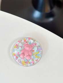 1个创意小熊造型闪光手机支架，可作桌面支架使用 - 彩色 - 查看 8