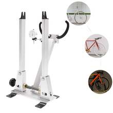 Bike Wheel Truing Stand Bicycle Rim Alignment Tool With Gauges For Repair And Maintenance Home Workshop - Silver - View 11