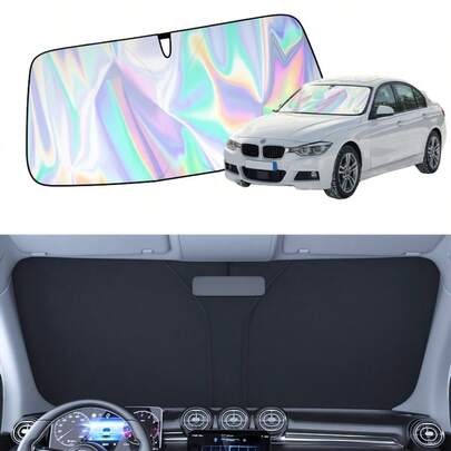 Windshield Sunshade Upgrade, Foldable Car Windshield Sun Visor With Extended Edge Design To Prevent Light Leakage, Providing Effective Sun Protection To Keep The Car Interior Cool. Easy To Install, Lightweight Car Interior Sun Protection Accessory