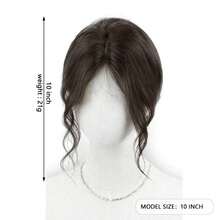 女士刘海假发，自然蓬松，增加发量，遮盖头顶 - 彩色 - 查看 4