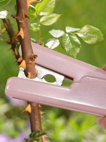1pc Rose Thorn Stripper, Rose Thorn Removal Tool, Rose Stem & Leaf Thorns Remover, Floral Trimming Tool Kit, Portable Gardening Tool, Rose Stem Stripper, Stem Cleaner, Plastic Stem Peeler, Rose Leaf Trimmer, Suitable For Home Garden Florist Floral, Used To Remove Leaves, Quickly Remove Rose Stems Or Branches - Multicolor - View 9