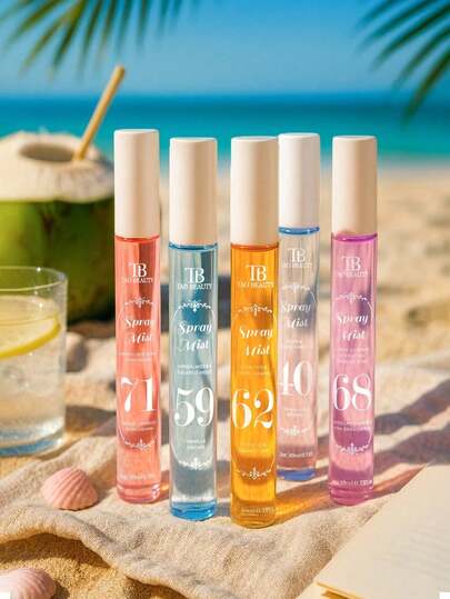 1/5 Packs Portable Gift Box Brazilian Fragrance Mist, Releasing Elegant Janeiro Vanilla Coconut Fruity Citrus Woody Marine Scent, Ideal Air Freshener For Indoor, Outdoor, Date, Party, Gathering, Travel, Holiday, Home, Hotel, Office, And A Perfect Gift For Family, Relatives, Friends, Beach Vacation, Birthday, Mother's Day, Thanksgiving, Christmas, New Year,Spring Summer Picks,Brides Maid Gifts,Room,Bedroom Decor,Beach,Travel,For Men,For Women,Vacation,Cute Stuff