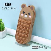 Hộp đựng bút bằng nhựa sáng tạo mới, hộp bút mờ bán trong suốt, túi đựng bút cho học sinh. - Mảnh duy nhất - Xem 7