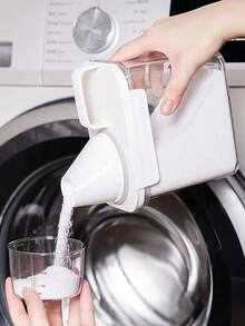 1pc Laundry Powder Detergent Dispenser, With Measuring Cup, Food Storage Dispenser Container, Household Multifunctional Sealing Jars - Multicolor - View 5