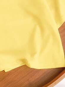 Áo thun ngắn tay dáng crop top in họa tiết da báo, hình trái tim, dành cho bé gái tuổi teen, kiểu dáng thanh lịch, năng động, hàng mới về mùa xuân/hè. - Màu vàng - Xem 6