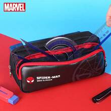 Marvel 1pc Spider Man Stationery Bag, Large Capacity  Hero Stationery Bag, Boys' Campus Supplies, Pencil Storage Bag. Birthday Party Souvenirs, Children's Day Gifts. - Multicolor - View 5