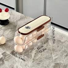 Hộp đựng trứng 1/2/3 tầng, hộp bảo quản trứng trong tủ lạnh, giỏ đựng trứng, tiết kiệm không gian, hộp đựng trứng tự xoay, khay đựng trứng dung tích lớn, thích hợp để bảo quản trong tủ lạnh. - Nhiều màu - Xem 12