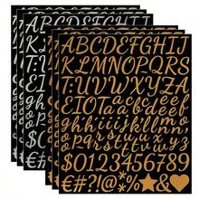 5//6/10/20 Sheets Alphabet Stickers 0.5in 1in Vinyl Self-Adhesive Number Alphabet Stickers, Mailbox Numbers Labels DIY Crafts Art Making, Decals For Sign, Notebook - Multicolor - View 25