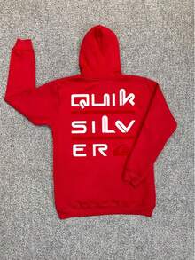 Kangaroo Sweatshirt With Logo, Winter Jacket, Various Colors, 50% Cotton, 50% Polyester, Sizes S To XL. - 紅色 - 查看 2
