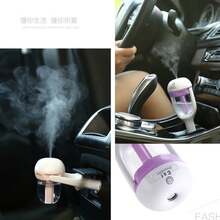humidificador de aire ultrasónico, difusor de Aroma de luz suave romántica, pulverizador automático para coche N5DX - Negro - Ver 5