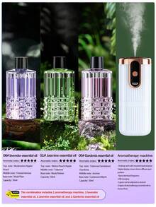 Rechargeable Automatic Aromatherapy Machine, Hotel Essential Oil Aromatherapy Machine, Bedroom Silent Aromatherapy Diffuser, Office Electric Air Freshener, Bathroom Deodorization, 6 Kinds Of Essential Oil Aromatherapy Room Long Effect Spray. - Multi-fragrance - View 35