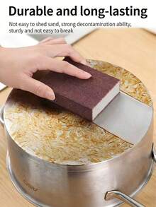 10pcs Nano Sponge Magic Eraser, Emery Rust Remover Cleaning Sponge Brush For Kitchen Pots And Pans - Magic Eraser - View 3