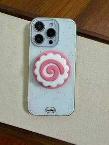 Cartoon Silicone Cow Magnetic Phone Holder, Peach/Apple/Flower Slouchy Desktop Stand, Tablet Holder - Multicolor - View 15