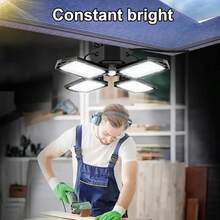 2 Packs Solar Outdoor Lights Solar Lights Indoor Motion Sensor Pendant Light 3 Colors 4-Leaf 4 Modes With Remote, Waterproof Security Lamp For Garage Shed Home Barn Shop Gazebo - 2packs - View 7