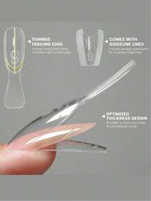 240 miếng/hộp Miếng dán nối móng hai lớp kiểu sandwich, Miếng dán nối móng hình oval mới (lớp trên và lớp dưới), Nối móng nhanh, Miếng dán móng giả hình hạnh nhân ngắn. Sản phẩm nối móng này phù hợp cho các tiệm nail và những người yêu thích làm móng. Đây là miếng dán dính dùng trong nghệ thuật làm móng, có thể dùng làm miếng dán nối móng. Đây là phụ kiện nối móng được sử dụng bởi các tiệm nail và nghệ sĩ làm móng. Nó có thể nhanh chóng tạo ra kiểu móng mùa hè. - Nhiều màu - Xem 10