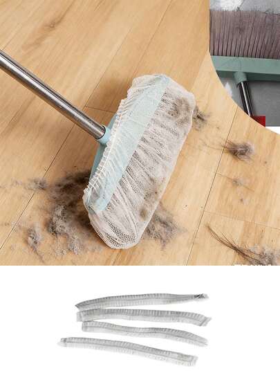 1/10/30/100pcs Slouchy Person's Disposable Broom Cover "Revolutionize Your Cleaning Routine! Our Disposable Non-Woven Broom Covers (Mesh Technology) Are The Hygienic, Time-Saving Floor Cleaner Every Woman Needs!