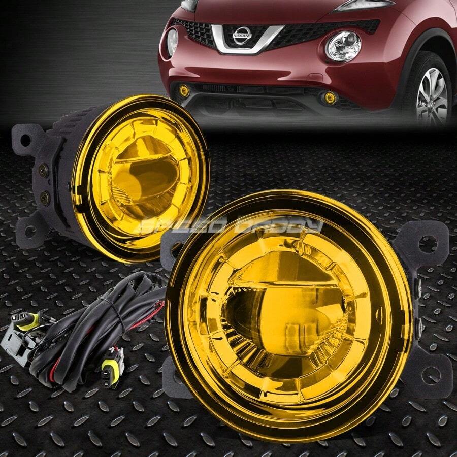 FOR ACCORD CIVIC FOCUS MUSTANG AMBER LENS LED PROJECTOR DRIVING FOG LIGHT LAMP - 如圖所示 - 查看 1