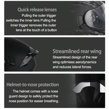 High Quality DOT Motorcycle Helmet Four Seasons Motocross Racing Modular Flip Up Casco Men Women Off Road Helmet Unmasked - 珍珠白-電鍍金紅 - 查看 5