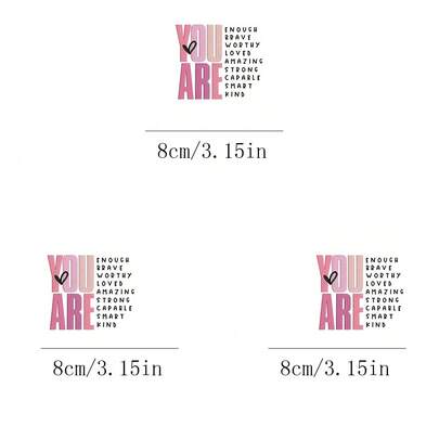 1/2/3片装趣味语录DIY热转印贴片，适用于儿童服装T恤、连帽衫、帆布包、帽子、枕头等。