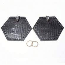 2pcs Crocodile Texture Weaving Bag Accessories Set, Handmade Adjustable Bag Strap Hardware, Side Fixing Metal Fittings Set, Suitable For Woven Bags, Straw Bags, Rattan Bags, Bucket Bags And More - Multicolor - View 14