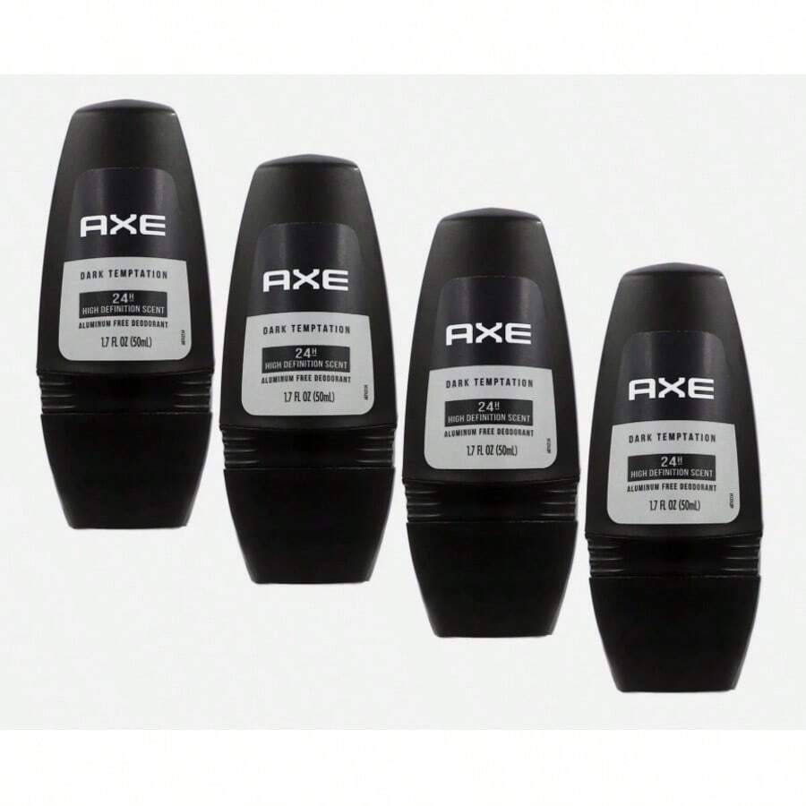 Axe Dark Temptation Roll-On Deodorant, Black, 1.7 Fluid Fl Oz - 4 Pcs - 查看 1