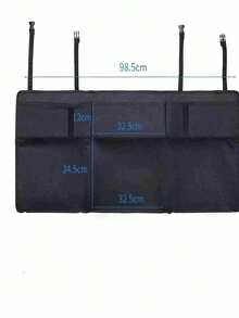 Bolsa de almacenamiento para respaldo de asiento de coche, organizador colgante multifuncional para la parte trasera, bandeja de mesa plegable para coche - Multicolor - Ver 6