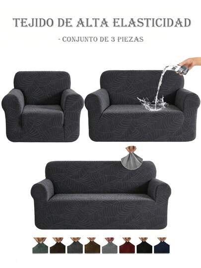 Conjunto de 1 piezas de funda para sofá elástica e impermeable - Funda para 1, 2 y 3 asientos - Protector de sofá lavable, antideslizante, transpirable, suave, para sala de estar, hogar, mascotas y niños ,Para Proteger El Sofá De Arañazos De Gatos, Ideal Para Decorar La Sala De Estar, La Oficina O El Dormitorio.