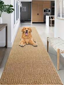 1pc Highly Absorbent Long Hallway Carpet, Low Pile Large Neutral Living Room Carpet, Home Use Rug - Multicolor - View 5